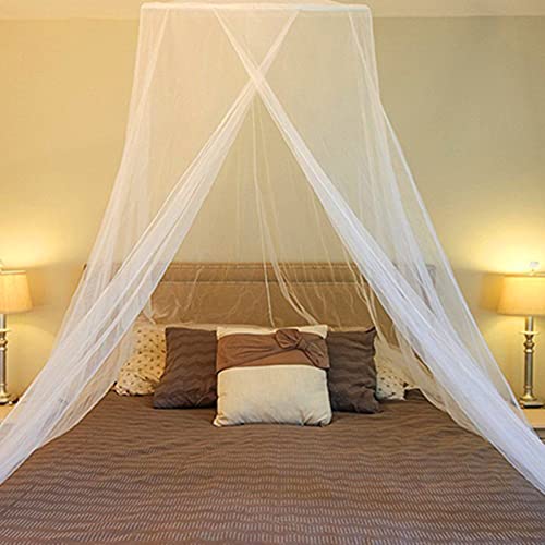 Moskitonetz Doppelbett Einzelbett Babybett Groß Mückennetz inkl. Montagematerial, Moskitonetz Schützt vor Insekten und Mücken, Betthimmel Moskitonetz für Outdoor und Zuhause, 11 m x 2,6 m von Ailelan