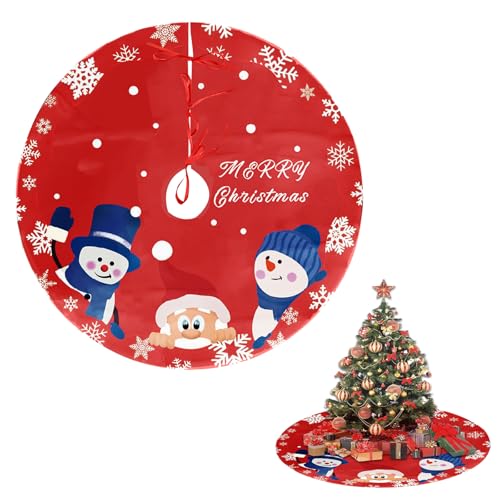 Weihnachtsbaum Rock, 122 cm Runde Christbaumständer, Weihnachtsbaum Decke Abdeckung für Weihnachtsbaum Verzierung Bodendekoration Weihnachtsdeko Weihnachtsbaumteppich Weihnachtsbaum Deko von Ailelan
