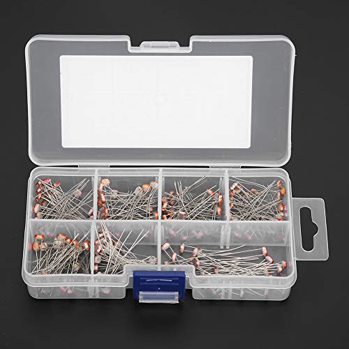 Ailgely 175-teiliges Mini-Lichtwiderstands-Kit GL5506 GL5516 GL5526 GL5528 GL5537 GL5539 GL5549, Kleines Fotowiderstands-Set für -Elektronikkomponenten mit Aufbewahrungsbox, Stabile Ailgely 175-teiliges Mini-Lichtwiderstands-Kit GL5506 GL5516 GL5526 GL5528 GL5537 GL5539 GL5549, Kleines Fotowiderstands-Set für -Elektronikkomponenten mit Aufbewahrungsbox, Stabile von Ailgely