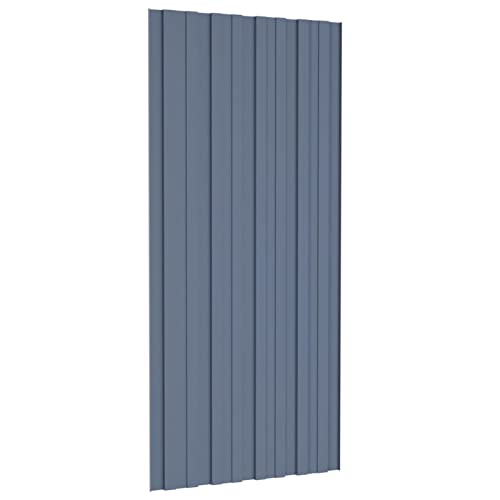 Ailgely 36 STK. Dachpaneele Dachpfannen Profilblech Trapezblech Dachblech Stahlblech Trapezbleche Dachplatten Metallblech Dach Platten Verzinkter Stahl Grau 100x45 cm Ailgely 36 STK. Dachpaneele Dachpfannen Profilblech Trapezblech Dachblech Stahlblech Trapezbleche Dachplatten Metallblech Dach Platten Verzinkter Stahl Grau 100x45 cm von Ailgely