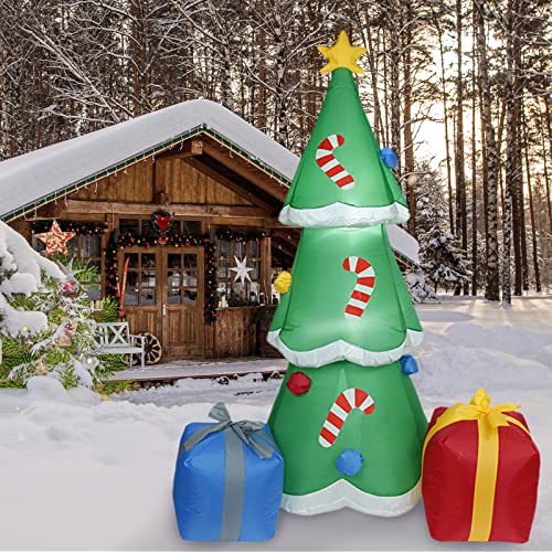 Ailgely 6FT aufblasbarer Weihnachtsbaum mit Geschenkboxen, geformte LED-Blow-up-Weihnachtsaufblasbare Requisiten mit festen Pfählen, Halteseilen für Gartenparty-Dekoration im Freien Ailgely 6FT aufblasbarer Weihnachtsbaum mit Geschenkboxen, geformte LED-Blow-up-Weihnachtsaufblasbare Requisiten mit festen Pfählen, Halteseilen für Gartenparty-Dekoration im Freien von Ailgely