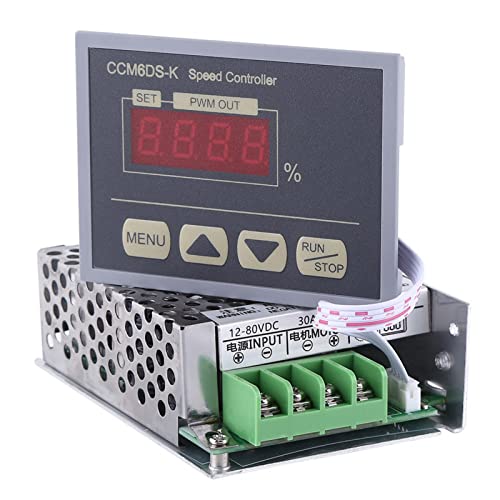 Ailgely Digital Display Panel 30A Motor Speed Controller Gouverneur für 12-80 V DC-Motoren, Softstart/Stopp, Geringe Größe, Hochwertige Leiterplatte, 0- Geschwindigkeitsanpassung, Ailgely Digital Display Panel 30A Motor Speed Controller Gouverneur für 12-80 V DC-Motoren, Softstart/Stopp, Geringe Größe, Hochwertige Leiterplatte, 0- Geschwindigkeitsanpassung, von Ailgely