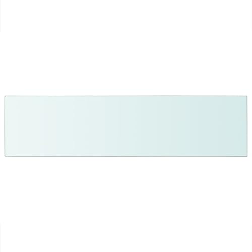Ailgely Glasboden Glasscheibe Glasplatte, Glasregal Glasablage Wandregal Glas Bad-Regal Glas Badezimmer Regal Badablage Ablageregal für Glasregal Transparent 100 cm x 25 cm von Ailgely