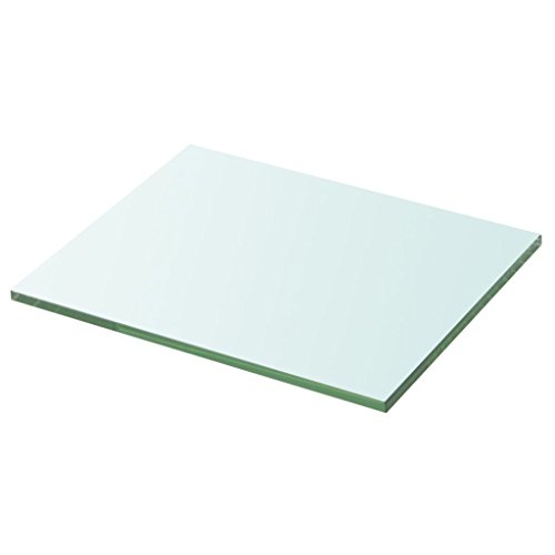Ailgely Glasboden Glasscheibe Glasplatte, Glasregal Glasablage Wandregal Glas Bad-Regal Glas Badezimmer Regal Badablage Ablageregal für Glasregal Transparent 20 cm x 25 cm von Ailgely