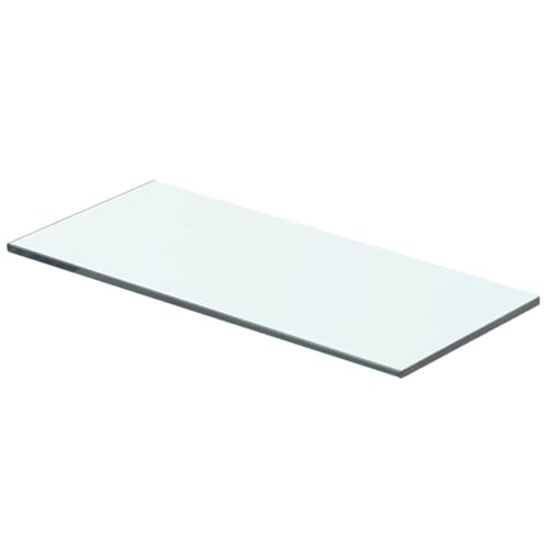 Ailgely Glasboden Glasscheibe Glasplatte, Glasregal Glasablage Wandregal Glas Bad-Regal Glas Badezimmer Regal Badablage Ablageregal für Glasregal Transparent 40 cm x 12 cm von Ailgely