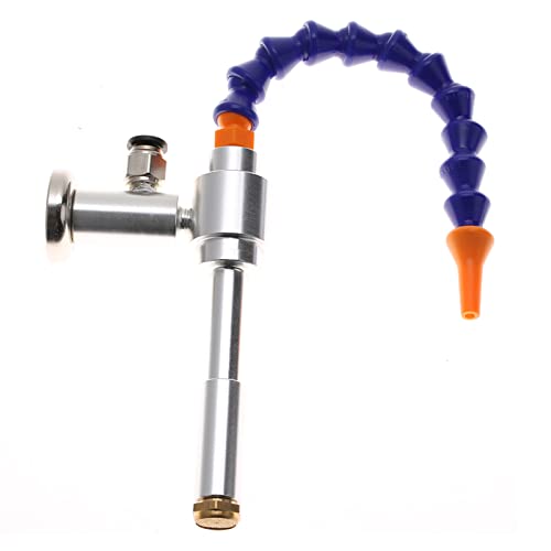 Ailgely Kaltluftpistole mit Flexibles Rohr, Trockener Kühlluftstrommaschine für Mechanische Trocknung und Kühlanwendungen, Kleiner Bereich Schnellkühlung (08 MICRO + MAGNETISCHE BASE) von Ailgely