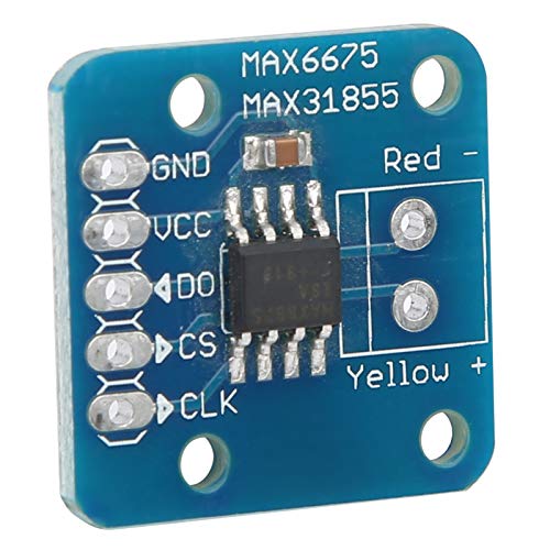 Ailgely Max6675 Temperatursensor K-Thermoelementmodul, 12-Bit-ADC, Temperaturmodul, SPI-Grenzfläche Zum Erkennen der Temperaturdifferenz zwischen Heißen und Kalten Enden von Ailgely