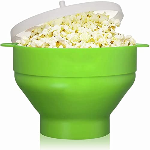 Ailgely Silikonmikrowelle Popcorn Popper Collabsible Bowl Tragbar - Premiumqualität, Langlebig von Ailgely
