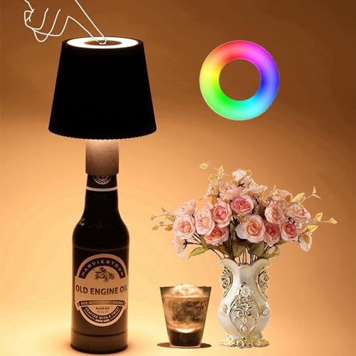 Ailgely Touch-Control-Flaschenlampe, Restaurant-Bar-Lampe, kreative Atmosphärenlampe, Schlafzimmer-Nachttischlampe, dekorative Nachttischlampe von Ailgely