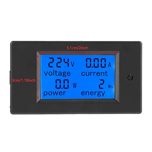 Ailgely Wechselstrom -Voltmeter, Stromversorgungsmesser der Stromversorgung des Energieversorgungsmessers mit Überlastalarm und Leistungsalarmschwelle, Hintergrundbeleuchtungsfunktion, Ailgely Wechselstrom -Voltmeter, Stromversorgungsmesser der Stromversorgung des Energieversorgungsmessers mit Überlastalarm und Leistungsalarmschwelle, Hintergrundbeleuchtungsfunktion, von Ailgely