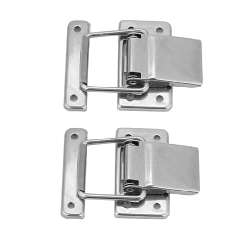 Edelstahl-Hardware-Schrank Feder Geladene Latch Catch Toggle Hasp Set für Sicherheits Verriegelung Home Office von Ailgely