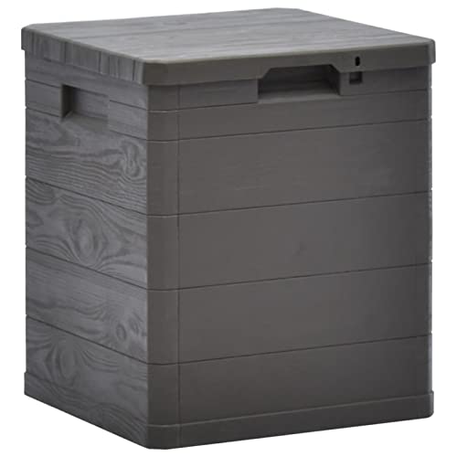 Garten Aufbewahrungsbox Outdoor Box Wasserdicht Gartenbox Auflagenbox, Kissenbox für Garten Balkon und kleine Flächen Braun 90 L von Ailgely