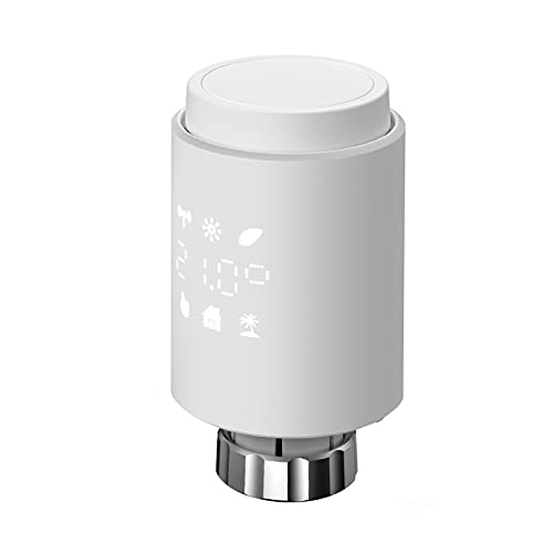 Smartes Heizkörperthermostat, Programmierbarer Heizungsthermostat, Thermostat Heizung Digital,Haushaltsthermostatventil Temperaturregelventil ZigBee Tuya APP-Fernbedienung (verwendet mit Gateway) von Ailgely