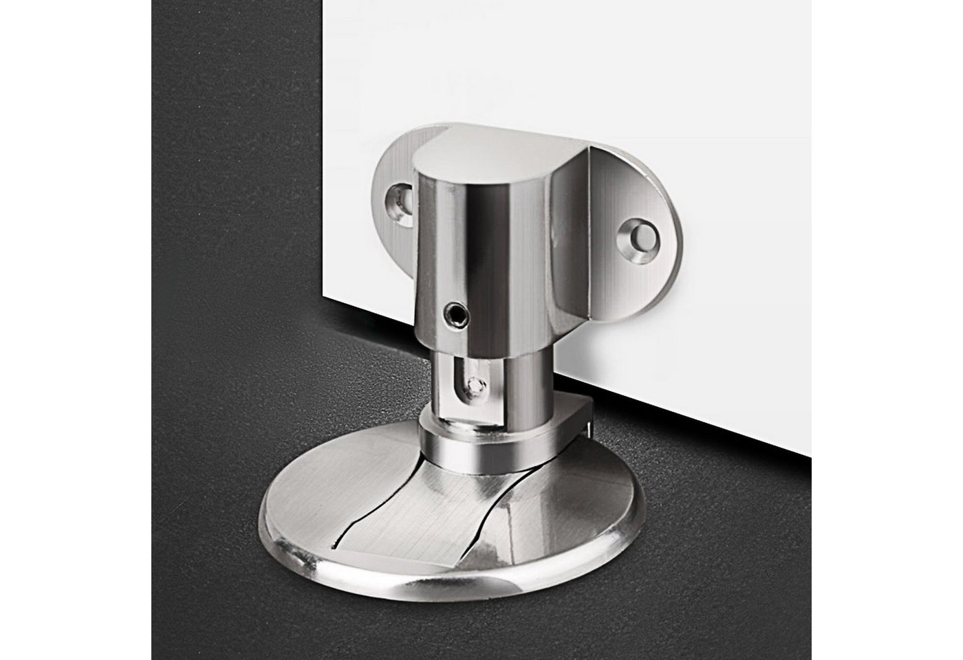 Ailiebe Design Türstopper (kleben oder bohren), Magnet Edelstahl selbstklebend höhenverstellbar Türfeststeller von Ailiebe Design