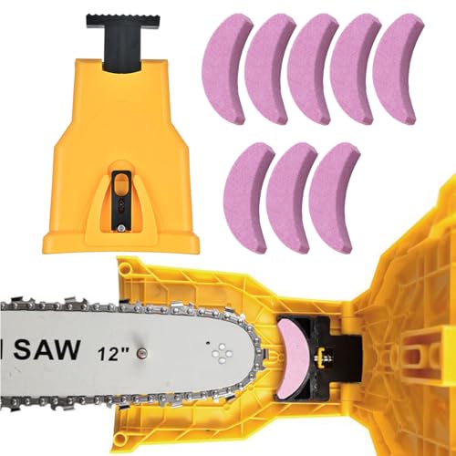Aililong Kettensäge Schärfgerät Profisaw Kettenschärfer für schnelles & präzises Sägekettenschärfen mit 8 Schleifsteinen - Ultrasaw Kettenschärfer für Erwachsene. von Aililong