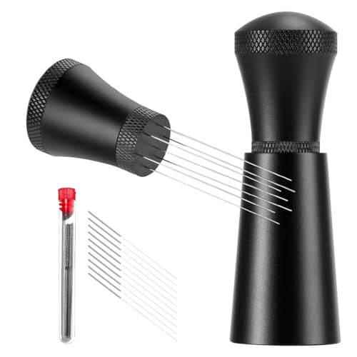 Aililong Normcore WDT Espresso Tool mit 7 Edelstahl Nadeln, Abnehmbarer Kaffee Distributor & Espresso Verteiler, Kaffee Nadel Distributor für Baristas und Kaffee Liebhaber. von Aililong