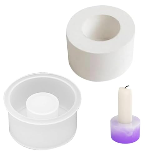 Aililong Silikonformen Gießformen Kerzenhalter -5.3 * 2.7cm - DIY Runde Kerzenständer Gießform aus Harz Epoxid Aililong Silikonformen Gießformen Kerzenhalter -5.3 * 2.7cm - DIY Runde Kerzenständer Gießform aus Harz Epoxid von Aililong