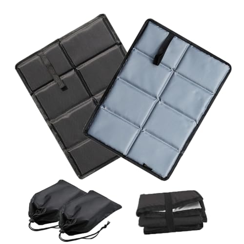 Aililong Sitzkissen Outdoor 2er Pack, Faltbar und Wasserdicht Thermo Sitzkissen für Camping Wandern Picknick Stadion Fußball, in 2 Aufbewahrungsbeutel, Maschinenwaschbar. von Aililong