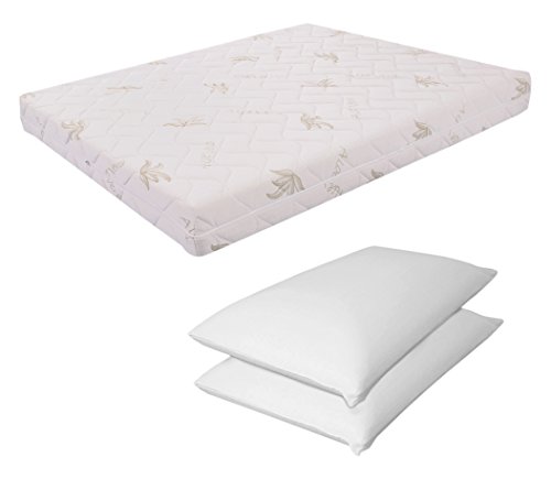 Ailime Memory-Schaum Matratze Doppelbett 180 x 190 Lupin III Höhe 22 cm zerlegbar multionda Kissenpaar hoch 13 cm Relax ORTOPEDICO von miasuite i sogni italiani