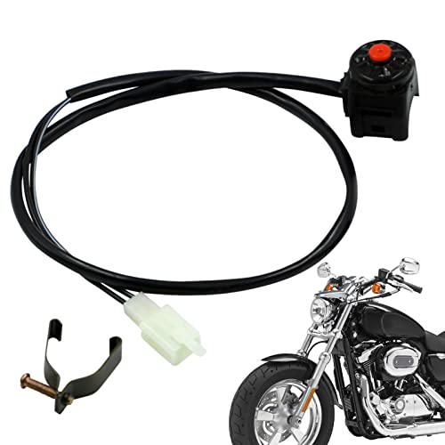 Ailopta Hupenschalter - Motorrad-Lenkersteuerung Überholen,Wasserdichter Motorrad-ATV-Lenker-Druckschalter für Automodifikation von Ailopta