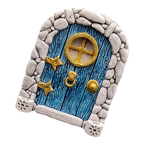 Feentür Handwerk, Fairy Doors Cabin Garden Ornaments, Garten-Heimdekoration Magische Gartendekoration Für Elfen Miniatur-Fee-Baum-Tür, Miniatur-Fee-Elf-Tür, Miniatur-Türen Für Bäume Im Freien, 108cm von Ailopta