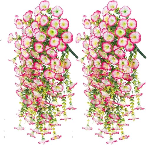 Ailovone 2 Stück Kunstblumen Hängend Petunien Seidenblumen Künstliche Hängepflanzen Künstliche Blumen Hängend Kunstpflanzen Wie Echt Wasserfest und Sonnenfest Für Garten,Veranda,Traufe,Balkon (Rosa) Ailovone 2 Stück Kunstblumen Hängend Petunien Seidenblumen Künstliche Hängepflanzen Künstliche Blumen Hängend Kunstpflanzen Wie Echt Wasserfest und Sonnenfest Für Garten,Veranda,Traufe,Balkon (Rosa) von Ailovone