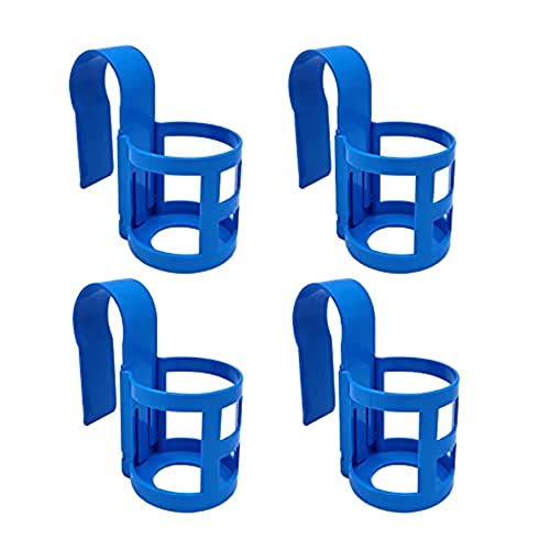 Ailovone Pool Getränkehalter Pool getrankehalt Rand Pool getränkehalter schwimmend bierhalt Pool Pool aufbewahrungskorb Poolzubehör Poolrand Getränkehalter aus Kunststoff (4PCS, Blau) von Ailovone