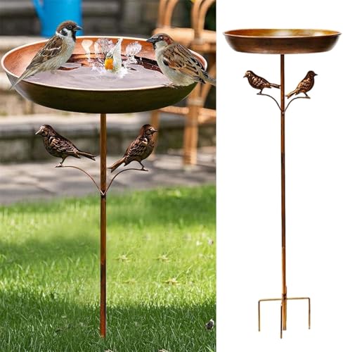 Vogeltränke Stehend Für Garten Vogelbad Garten Stehend Frostsicher Metall Vogelbecken Wassertränke für Wildvögel Vogeltränke Winterfest Futter Wasserschale Balkongeländer Mit Ständer Abnehmbar (c4) Vogeltränke Stehend Für Garten Vogelbad Garten Stehend Frostsicher Metall Vogelbecken Wassertränke für Wildvögel Vogeltränke Winterfest Futter Wasserschale Balkongeländer Mit Ständer Abnehmbar (c4) von Ailovone