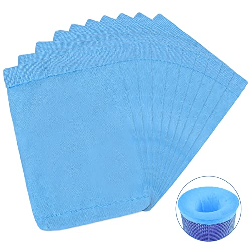 Skimmer Socken, 10 Stück Skimmersocke, Pool Skimmer Netz, Skimmer Filter Netz für Entfernt Blätter, Abschaum, Insekten, Kleinepartikel (Blue) von Ailvor