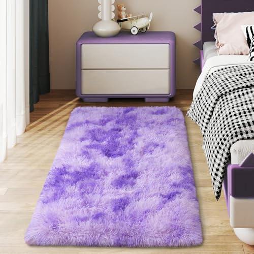 Ailyei Weicher Läufer für Schlafzimmer, Flur, 2 x 4 cm, Batikfärbung, flauschiger Zottelteppich, rutschfest, für Nachttisch, Schlafsaal, langer, zotteliger pelziger Teppich für Kinderzimmer Ailyei Weicher Läufer für Schlafzimmer, Flur, 2 x 4 cm, Batikfärbung, flauschiger Zottelteppich, rutschfest, für Nachttisch, Schlafsaal, langer, zotteliger pelziger Teppich für Kinderzimmer von Ailyei