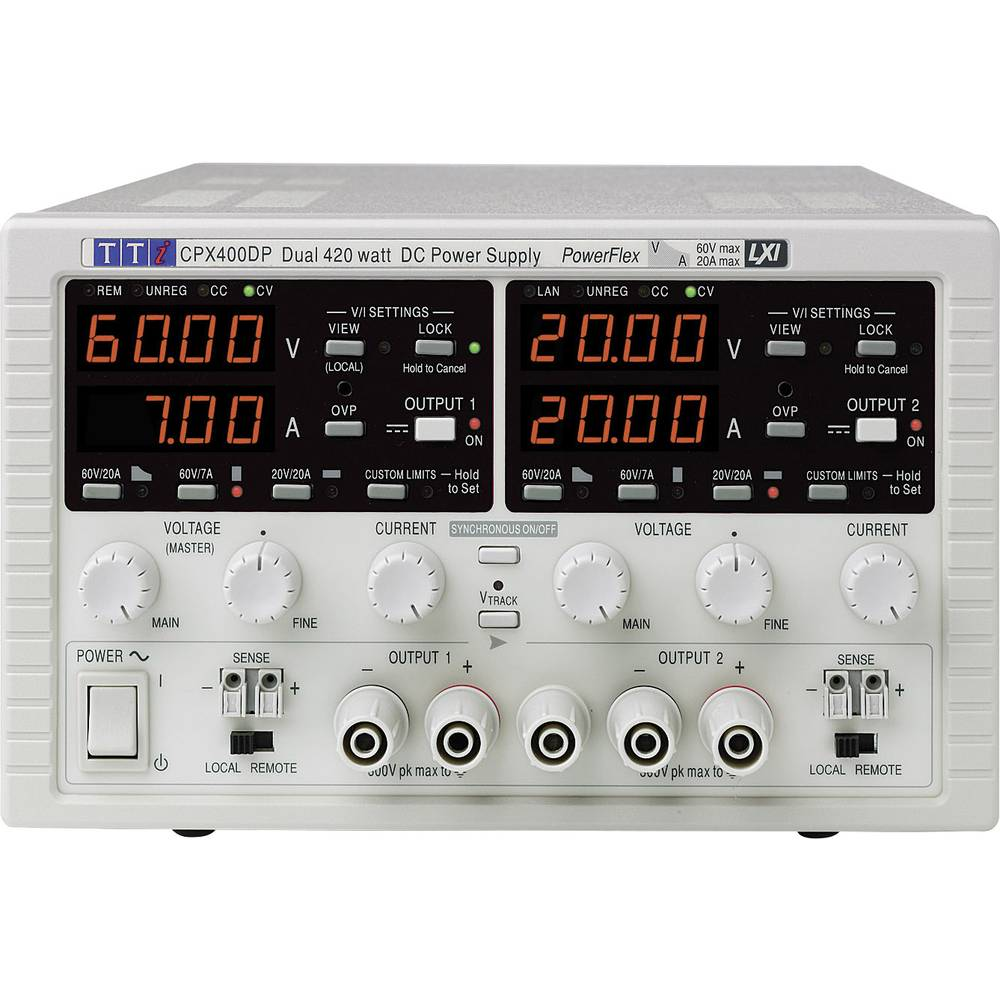 Aim T Ti Cpx400 Dp Labornetzgerät Einstellbar 0   60 V/Dc 0   20 A Siehe Text/Foto C-Ware von Aim TTi