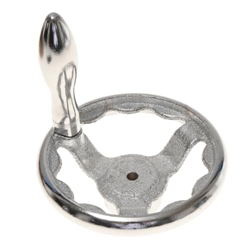 KATSU Handrad aus Grauguss 5" mit drehbarem Griff, CNC Drehbank Handrad für Fräsmaschine Schweißen Reitstock Ersatzteile und Holzbearbeitungsmaschine Bedienteile von KATSU Tools