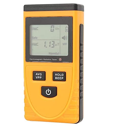KATSU Digitale Elektromagnetisch Strahlung Detektor, 2-in-1-Handheld LCD Display EMF Detektor Dosimeter Tester Zähler zum Testen von elektrischer und magnetischer Feldstrahlung von Aim Tools