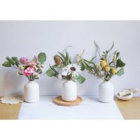 9 Art Getrockneter Blumenstrauß, Trockenblumenstrauß Für Vase, Getrocknetes Blumengearrangement, Kleines Bouquet Mit Geschenk Sie, Wohnkultur von AimGoFloralDecor