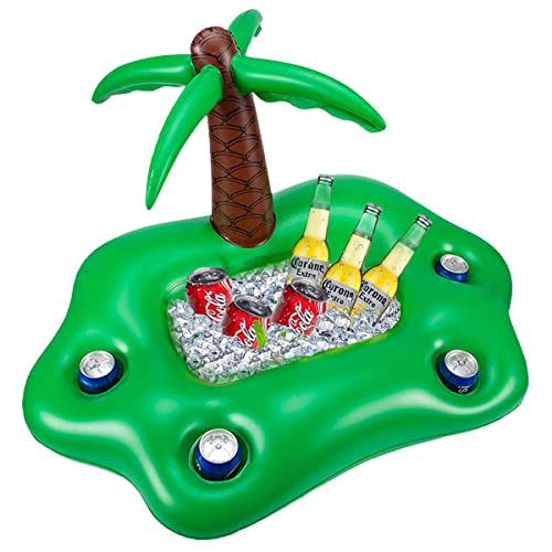 Getränkehalter Pool Aufblasbar Palme,Poolbar Aufblasbar,Pool Getränkehalter Schwimmend,95X55X55 cm von Aimachen