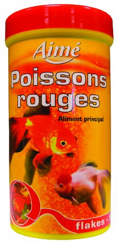 Aimé | Fischfutter Aquarium | Flockenfutter Aquarium für Goldfische | Vollwertiges Goldfischfutter mit essentiellen Nährstoffen | Getreide und Pflanzenproteine | 50 g | 250 ml | von Aimé