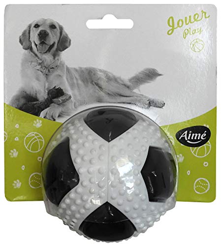 Aimé Spielball für Hunde mit Klang und Fleischgeruch 10 cm lang, M von Aimé