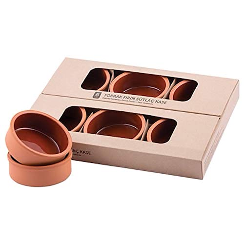 Aimee 6 x Güvec Sütlac Eintopf Tapasschalen Auflaufformen aus Ton grösse Klein von Aimee