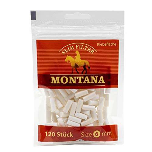 Aimee Eindrehfilter Zigarettenfilter Montana Filter Slim mit Klebefläche 120 STK. von Aimee