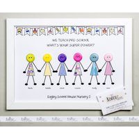 Danke Lehrer Geschenk, Kinderzimmer, Es Braucht Ein Großes Herz, Um Kleine Köpfe Zu Formen von AimeeRoseDesign