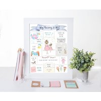 Meine Nanny Und Ich, Muttertag Für Großeltern, Personalisierte Großmutter Kunst von AimeeRoseDesign