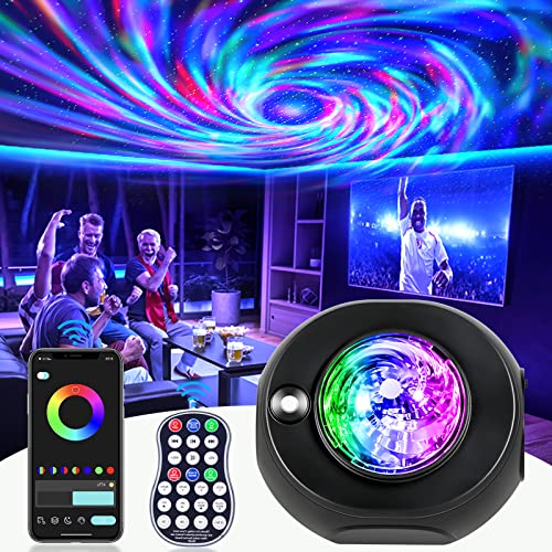 Sternenhimmel Projektor Deko Schlafzimmer, Sternenlicht Stern Projektor Galaxy Projector mit Lautsprecher und Timer Fernbedienung App Aternenhimmel Auto Nachtlicht Projektor Kinder Erwachsene von Aimeizi