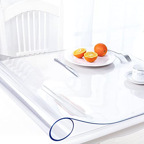 AimerGro 152,4 x 274,4 cm transparenter Tischschutz, 1,5 mm dick, transparente Kunststoff-Tischdecke, Vinyl-Schreibtischunterlage für Holz, Marmor, Tisch, Kaffee, Esszimmer, Schreibtisch, Schutz AimerGro 152,4 x 274,4 cm transparenter Tischschutz, 1,5 mm dick, transparente Kunststoff-Tischdecke, Vinyl-Schreibtischunterlage für Holz, Marmor, Tisch, Kaffee, Esszimmer, Schreibtisch, Schutz von AimerGro