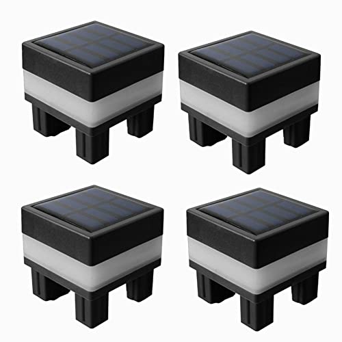 Aimiyaelec Wasserdichte Solar-Säule Licht Outdoor Garten Pfosten Kappe LED Zaun Straßenlampe Outdoor Hof Pavillons Straße Top Wand warmes Licht von Aimiyaelec