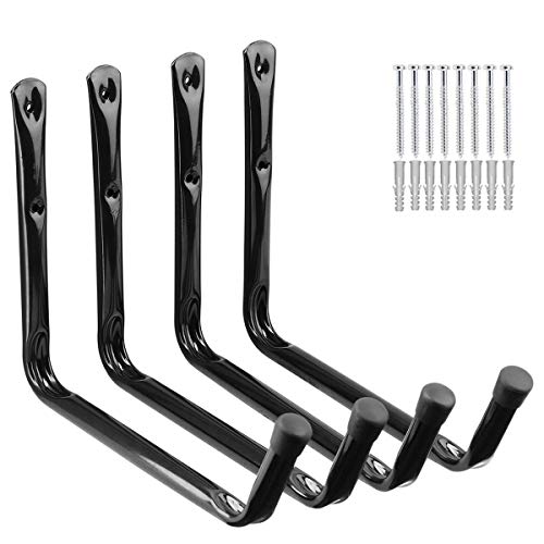 PiPaFox Garagen-Aufbewahrungshaken, 32cm, robustes Stahl-Kajak-Aufbewahrungsregal, 4 Stück, Wandhalterung, Garagenaufhänger für Leiter, Kanu, Surfbrett, Paddelbrett PiPaFox Garagen-Aufbewahrungshaken, 32cm, robustes Stahl-Kajak-Aufbewahrungsregal, 4 Stück, Wandhalterung, Garagenaufhänger für Leiter, Kanu, Surfbrett, Paddelbrett von PiPaFox