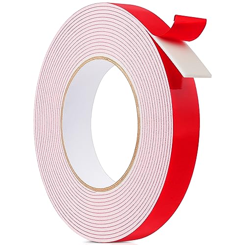 Ainiv Doppelseitiges Klebeband, Dicke 2mm Montageband (5 m x 20 mm), Wasserdichtes Montageklebeband, Spiegelklebeband, 3M Doppelseitiges Klebeband Extra Stark, Schaumband für Auto Wohn Bürodekor Wand von Ainiv