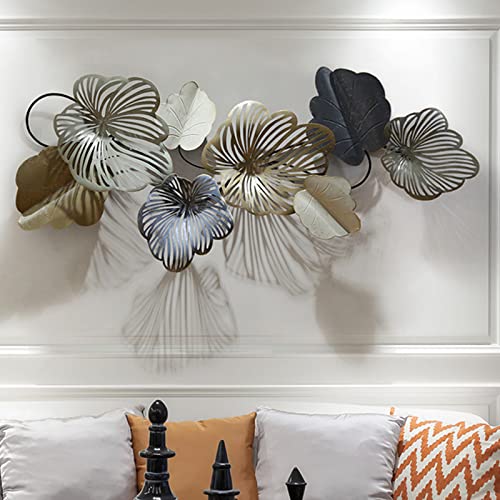 3D Eisen Blätter Wandskulpturen, Metall Kunst Hängen Ornament Wanddeko Wanddekoration, Dekoration für Wohnzimmer Schlafzimmer Hintergrund Wandbehang,140x60cm 3D Eisen Blätter Wandskulpturen, Metall Kunst Hängen Ornament Wanddeko Wanddekoration, Dekoration für Wohnzimmer Schlafzimmer Hintergrund Wandbehang,140x60cm von Ainydie