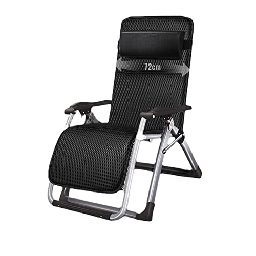 Aioneer Extra Breiter, Verstellbarer Gartenstuhl, XL-Sitz Mit Gepolsterter Sitzfläche, Klappbarer Terrassen-Loungestuhl, Robustes Metall Für Terrassen, Terrassenbeläge, Gärten, C-Breathable Pad von Aioneer