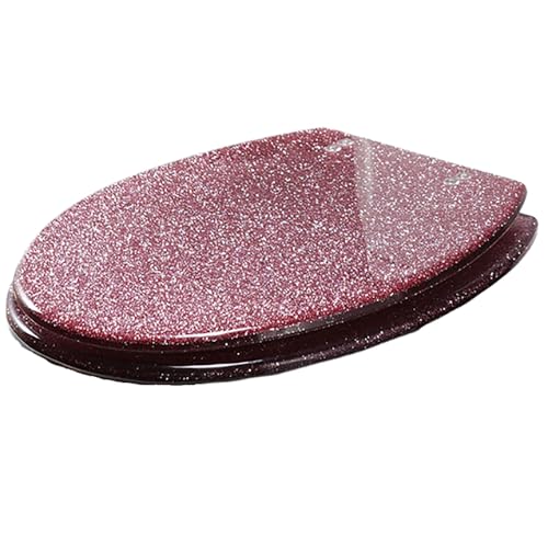 Aioneer Glitzernder Toilettensitz, Langsam Schließender Runder Toilettendeckel Mit Abdeckung, Glitzernder Universeller Toilettensitz Aus Harz Mit Leiser Schließung-Pink Star Light-Lock down Aioneer Glitzernder Toilettensitz, Langsam Schließender Runder Toilettendeckel Mit Abdeckung, Glitzernder Universeller Toilettensitz Aus Harz Mit Leiser Schließung-Pink Star Light-Lock down von Aioneer