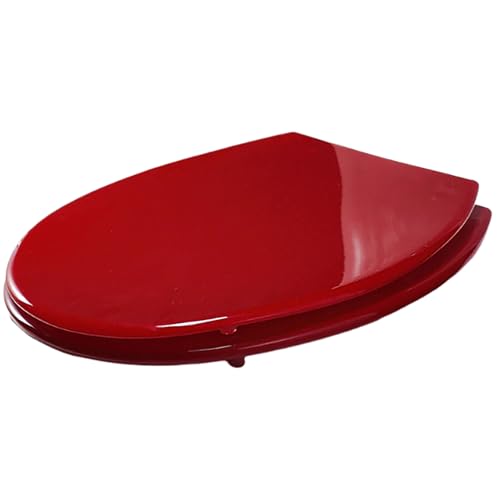 Aioneer Glitzernder Toilettensitz, Langsam Schließender Runder Toilettendeckel Mit Abdeckung, Glitzernder Universeller Toilettensitz Aus Harz Mit Leiser Schließung-Red-Slow lowering Aioneer Glitzernder Toilettensitz, Langsam Schließender Runder Toilettendeckel Mit Abdeckung, Glitzernder Universeller Toilettensitz Aus Harz Mit Leiser Schließung-Red-Slow lowering von Aioneer